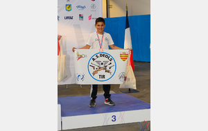Médaille de bronze pour Ilyes aux CDF Ecoles de Tir