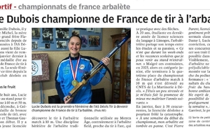 Lucie a les honneurs de la Nouvelle République