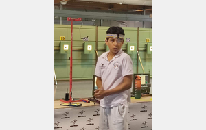 Ilyes COUPLET 4 ième en pistolet 10m aux Championnats de France des Ecoles de Tir à Béziers.