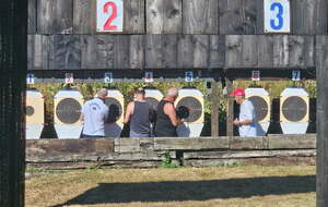 Le soleil était bien présent aux cibles 25m...