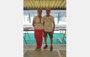 Madame Petitpez,Conseillère Départementale, avec Daniel, notre entraîneur aux ASD.