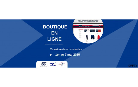 Ouverture Boutique en Ligne FFTIR