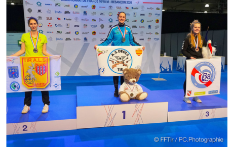 Lucie est Championne de France en Arbalète Match