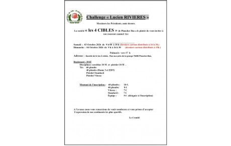 Challenge "Lucien Rivières" à Plancher-Bas 70290
